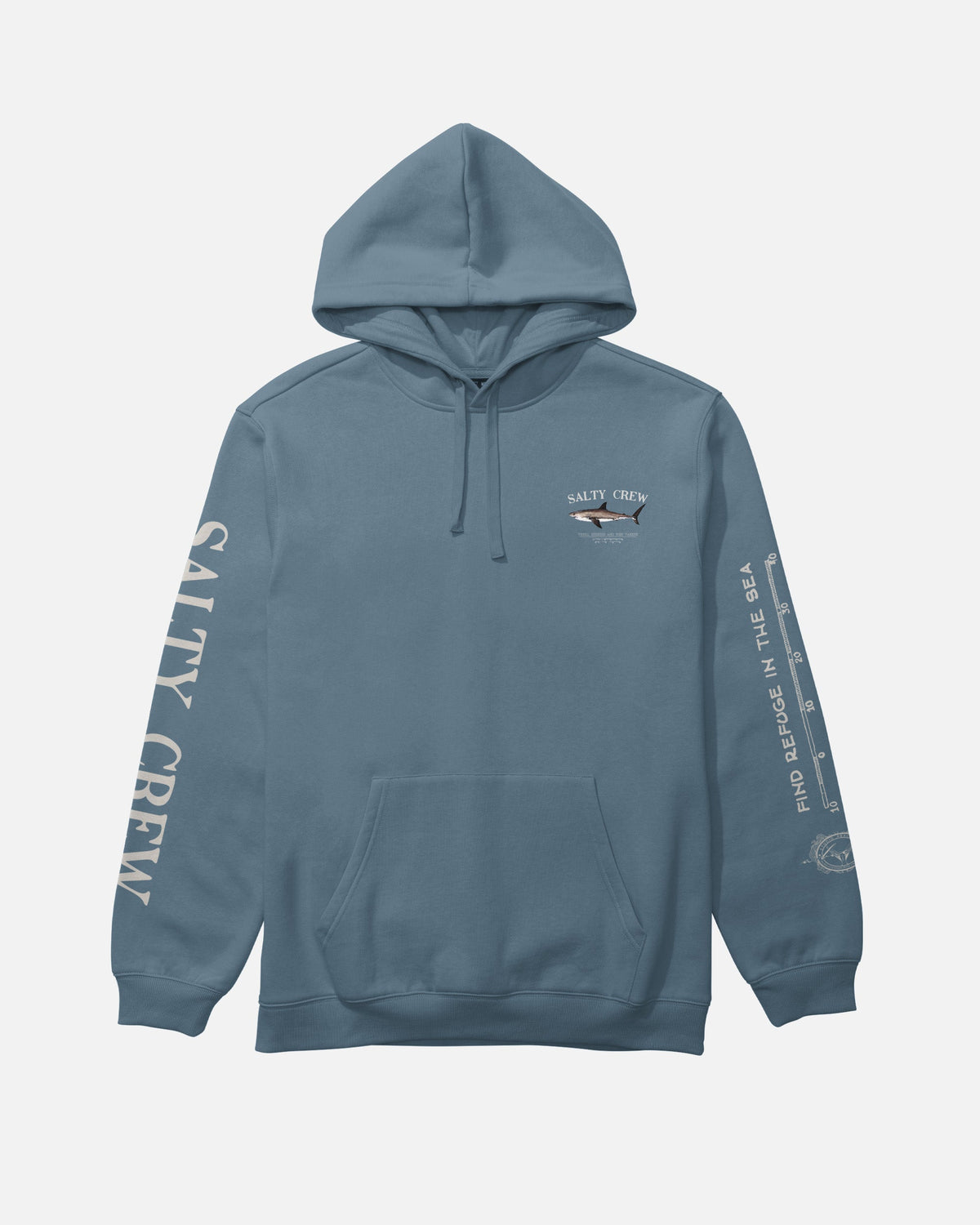 BRUCE HOOD FLEECE - Slate | Salty Crew Premium