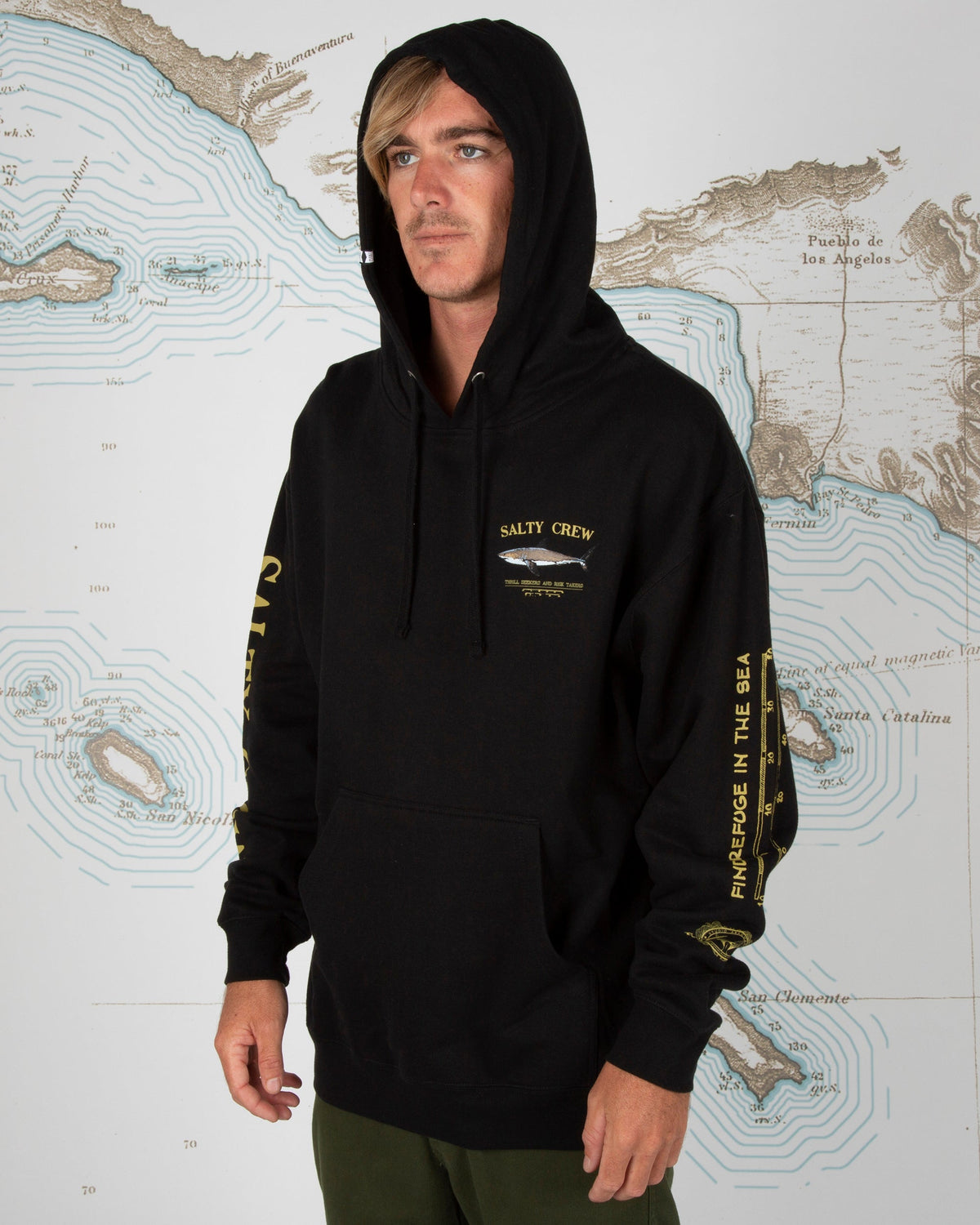 Salty Crew - Bruce Black Hood Fleece | Salty Crew Premium