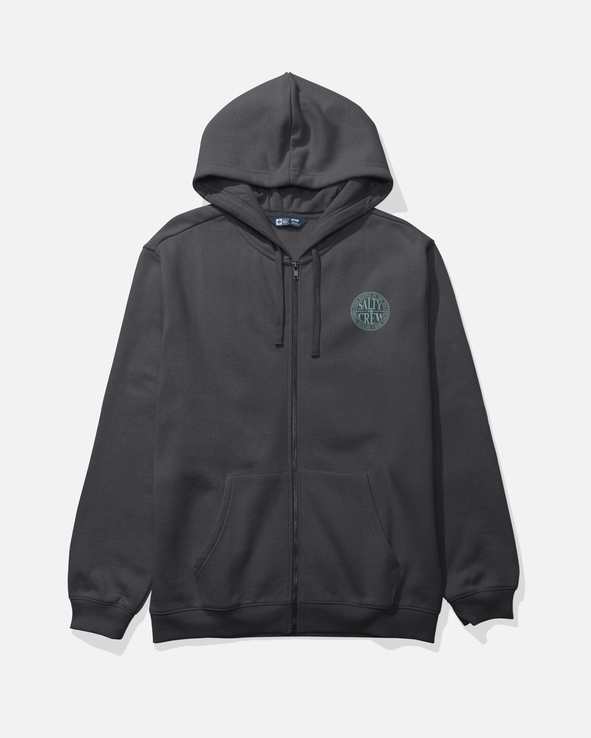 GLOBAL ZIP FLEECE - BLACK | Salty Crew Premium