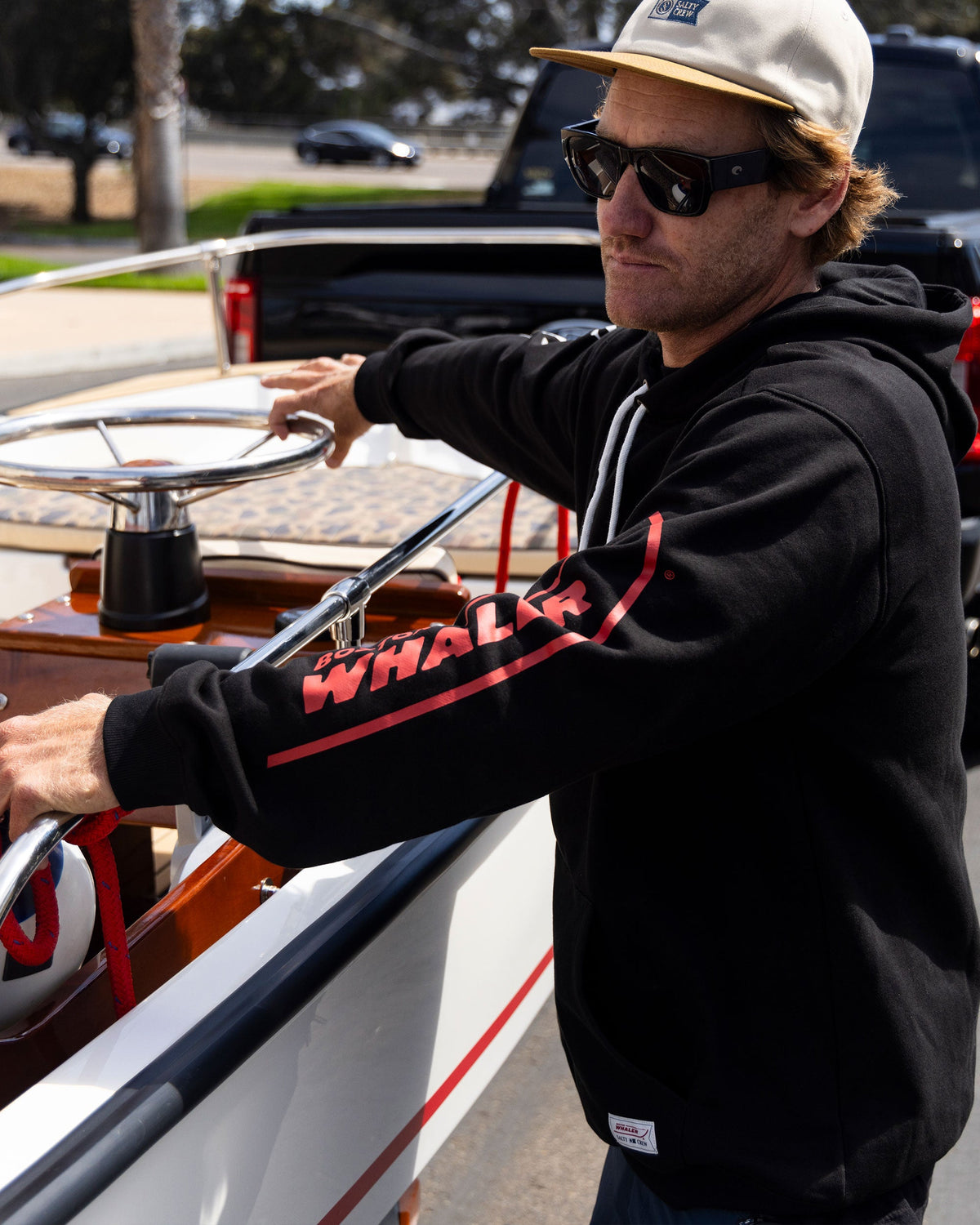 WHALER ICON FLEECE - Black | Salty Crew Premium