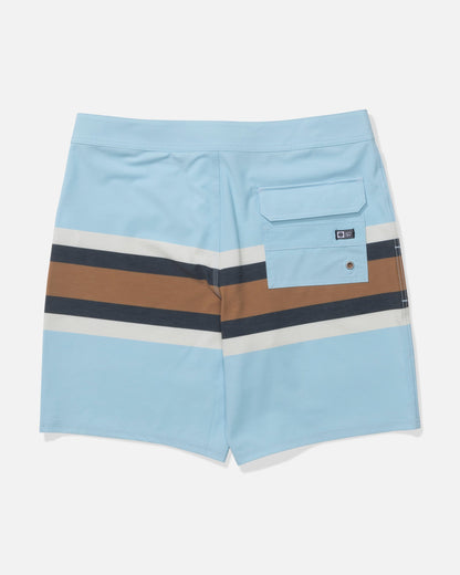 CREW STRIPE BOARDSHORT - Clear Sky | Salty Crew Premium