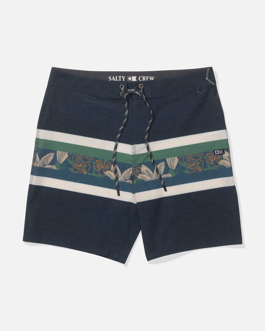 CREW STRIPE BOARDSHORT - Cast Blue | Salty Crew Premium