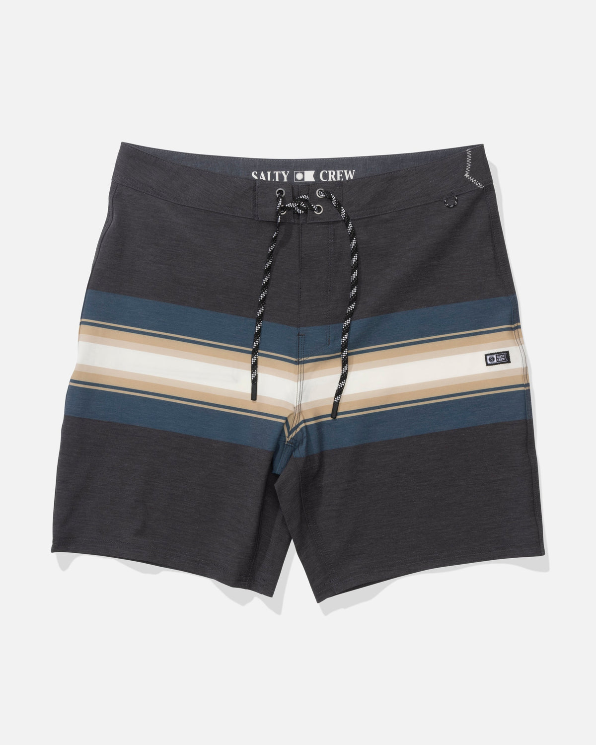 CREW STRIPE BOARDSHORT - Pirate Black | Salty Crew Premium