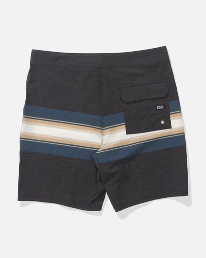 CREW STRIPE BOARDSHORT - Pirate Black | Salty Crew Premium
