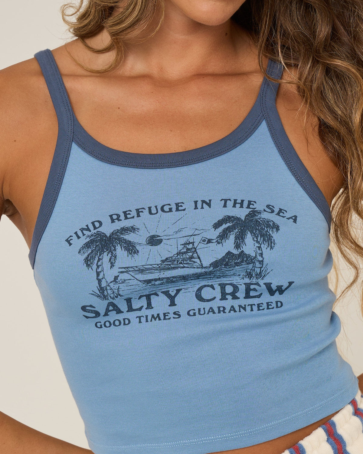 CHARTER TANK - Ash Blue | Salty Crew Premium