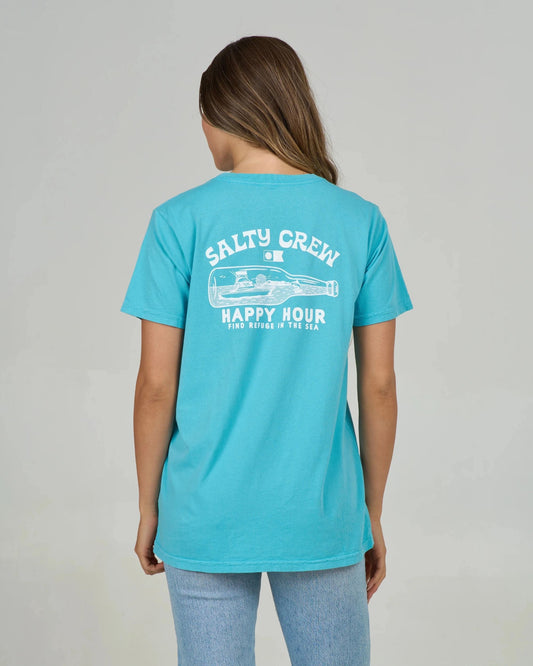 HAPPY HOUR B.F. TEE - Turquoise | Salty Crew Premium