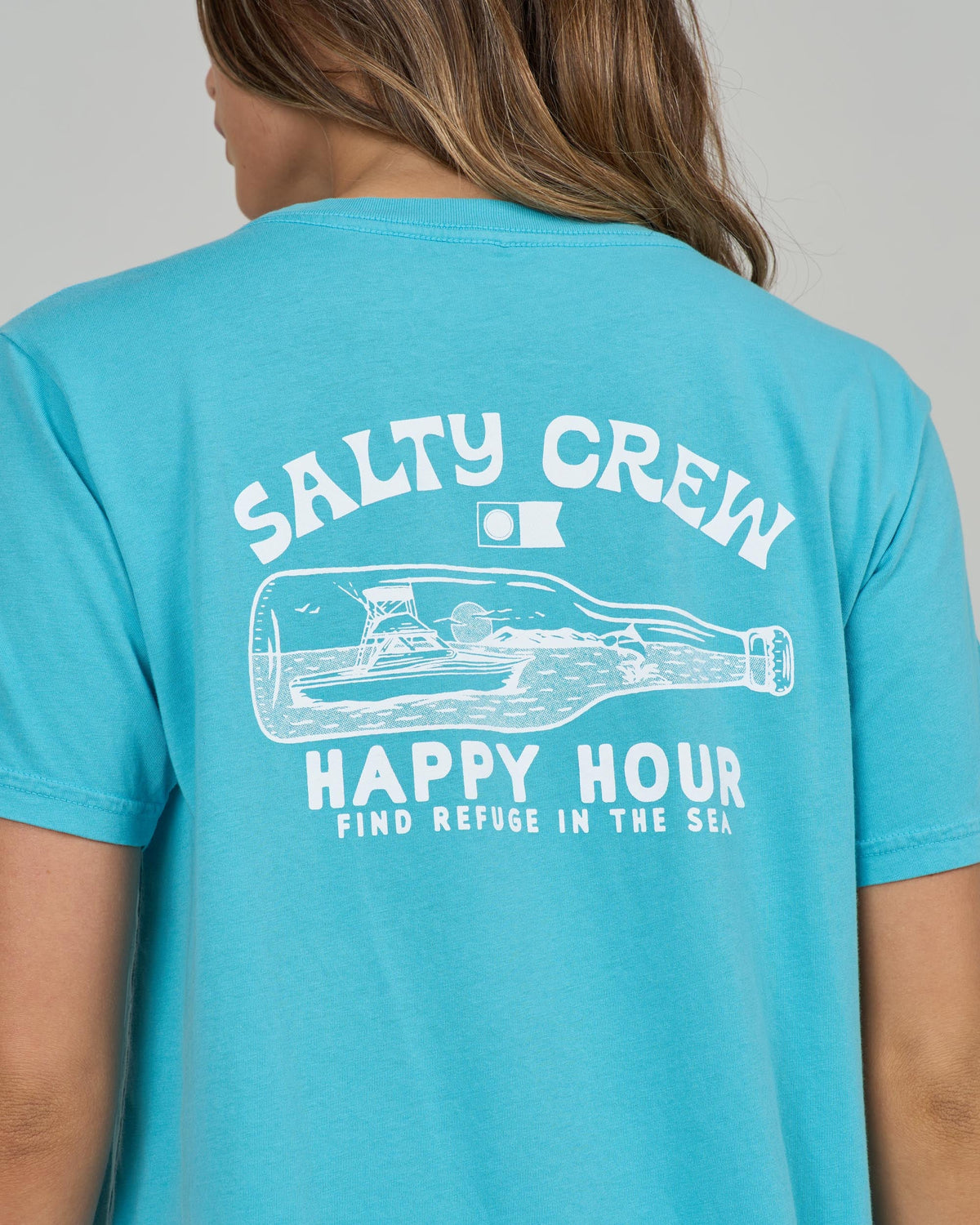 HAPPY HOUR B.F. TEE - Turquoise | Salty Crew Premium