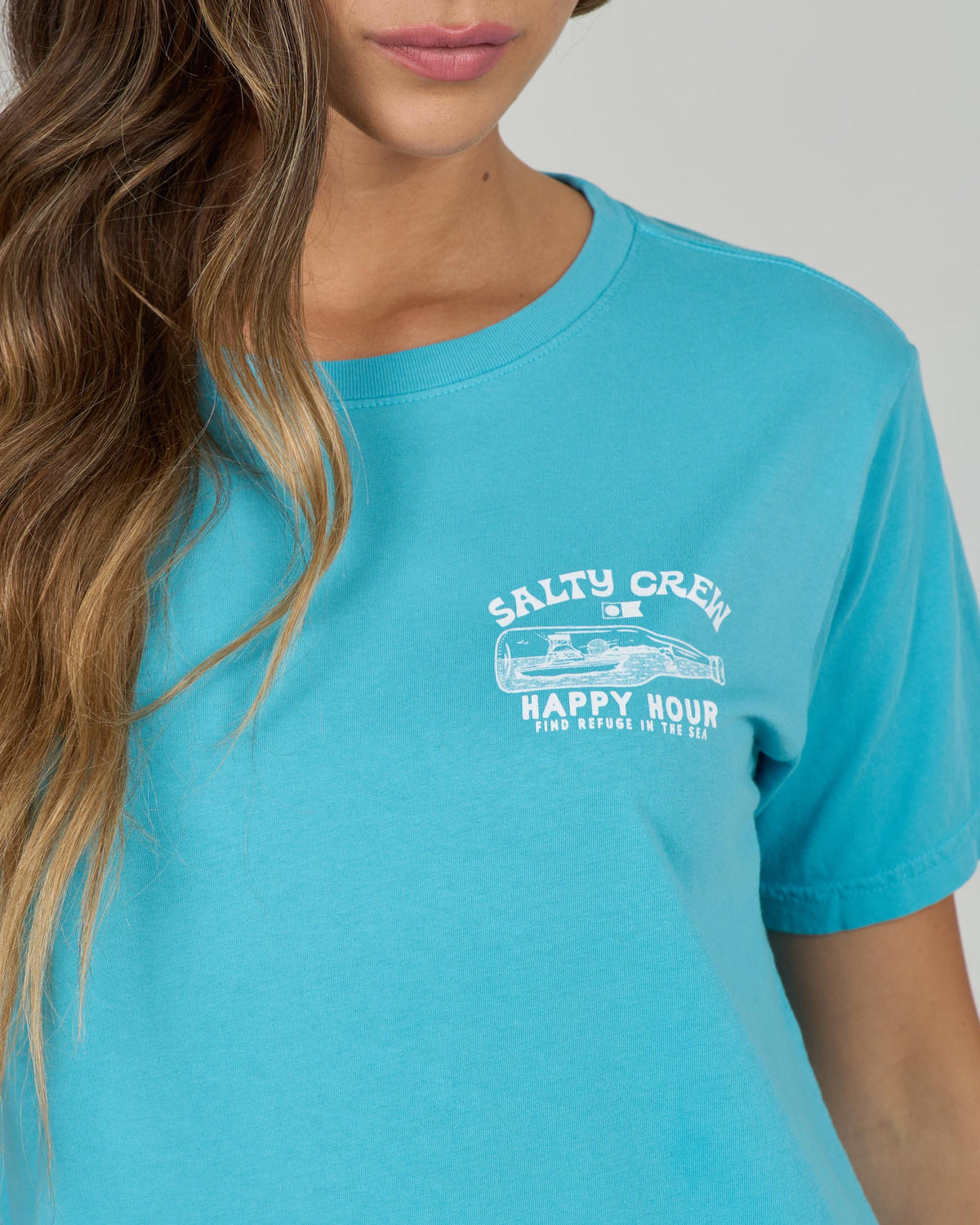 HAPPY HOUR B.F. TEE - Turquoise | Salty Crew Premium