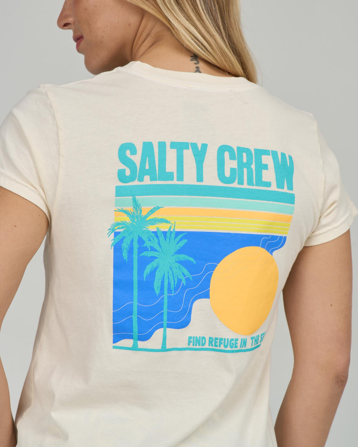 SIMPLICITY MODERN TEE - Off White | Salty Crew Premium