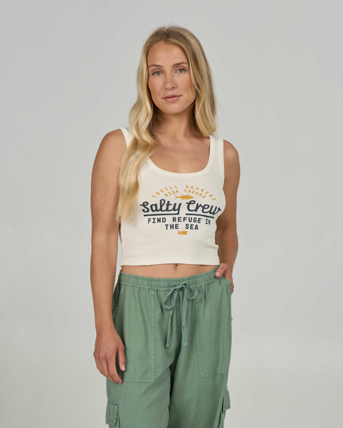 UNSCRIPTED TANK - Off White | Salty Crew Premium