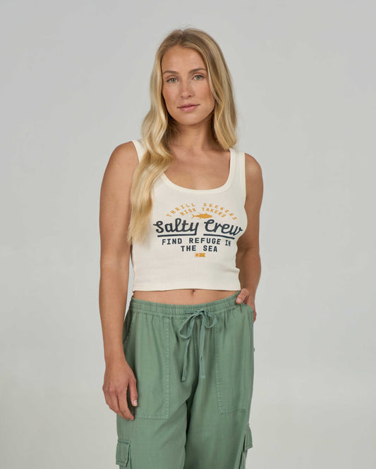 UNSCRIPTED TANK - Off White | Salty Crew Premium