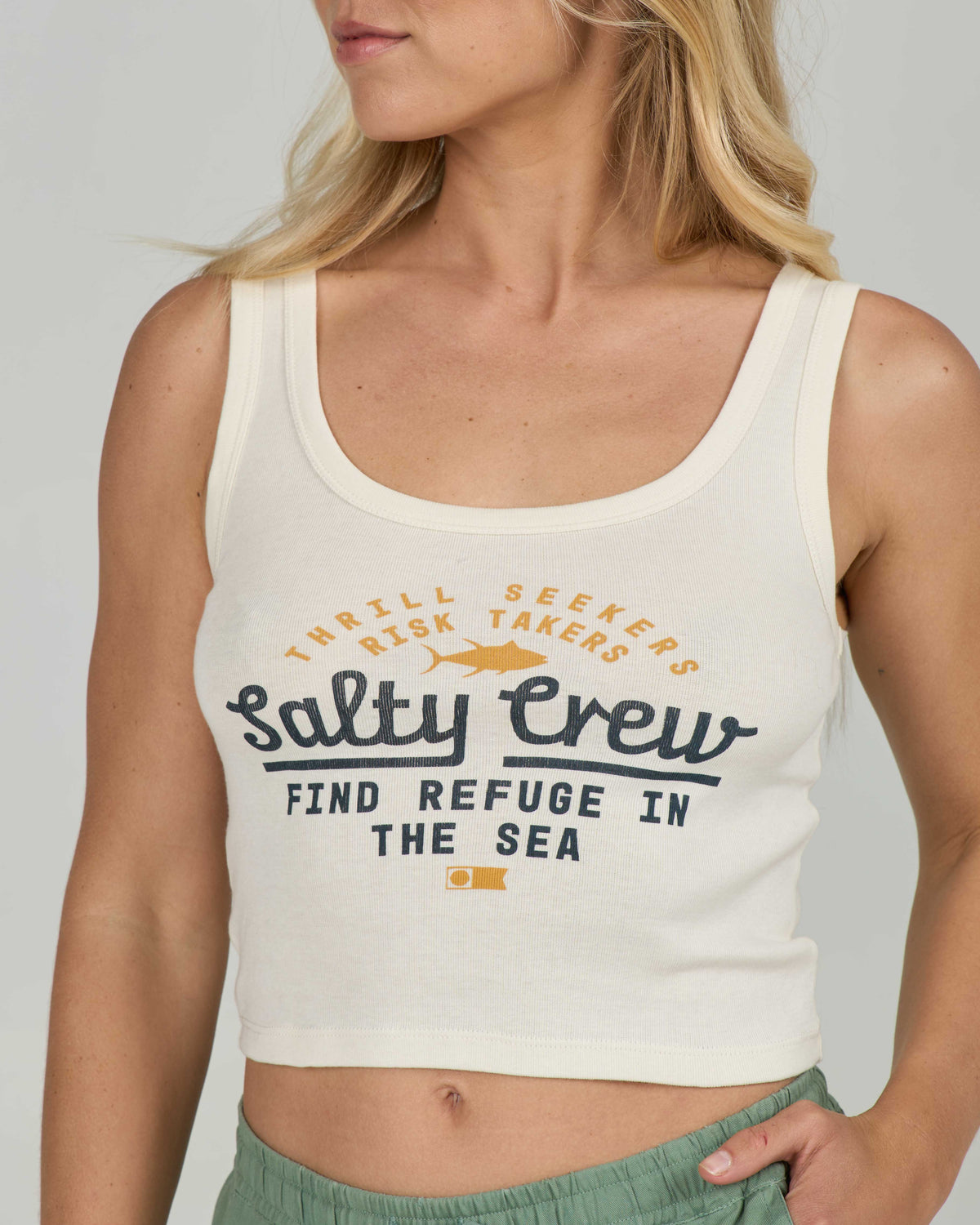 UNSCRIPTED TANK - Off White | Salty Crew Premium