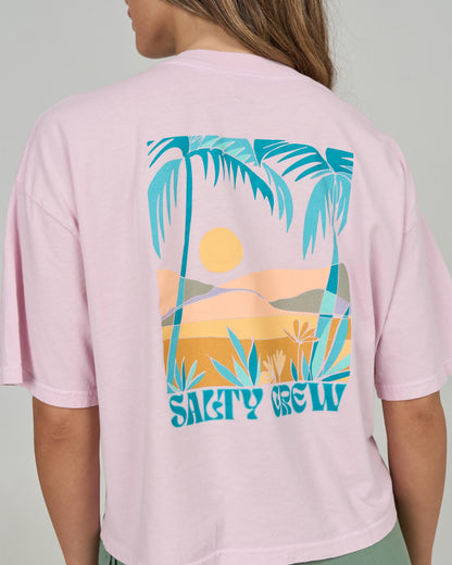 TRAVEL FAR SKIMMER TEE - Pink Skies | Salty Crew Premium