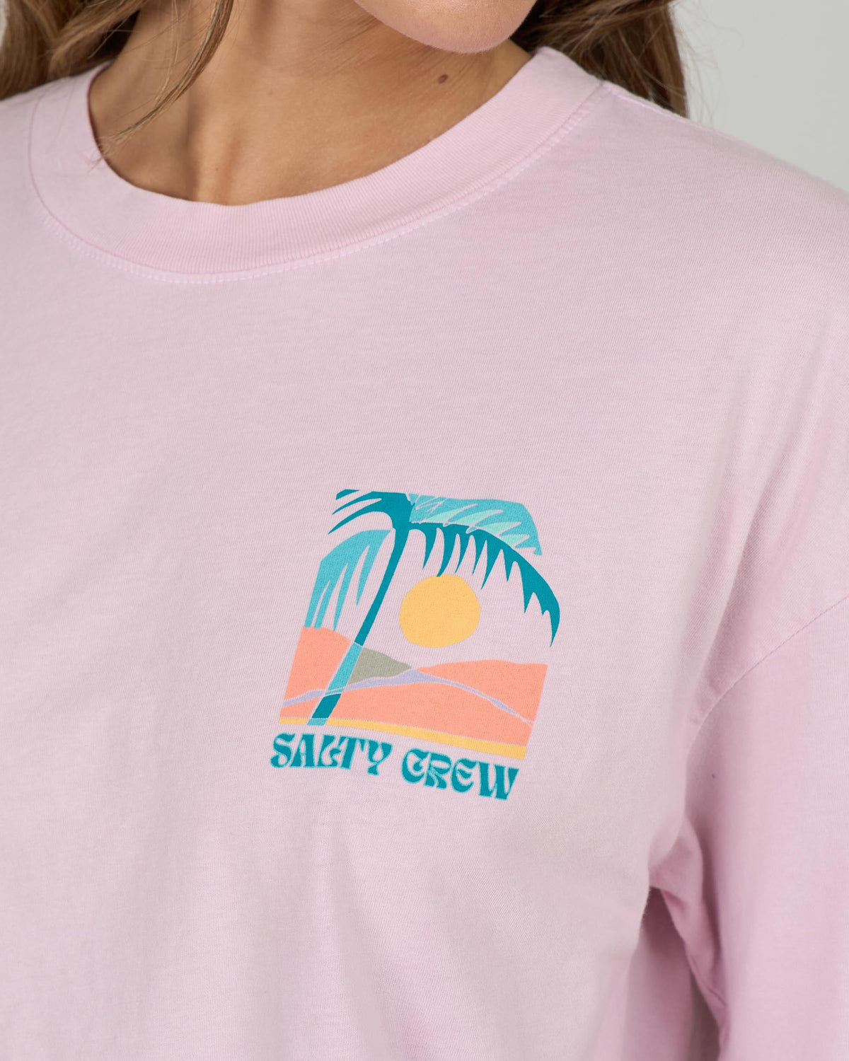 TRAVEL FAR SKIMMER TEE - Pink Skies | Salty Crew Premium