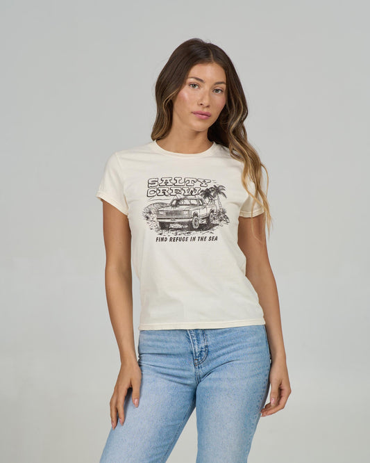 TRUCK STOP MODERN TEE - Off White | Salty Crew Premium