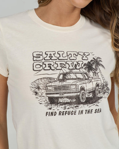 TRUCK STOP MODERN TEE - Off White | Salty Crew Premium