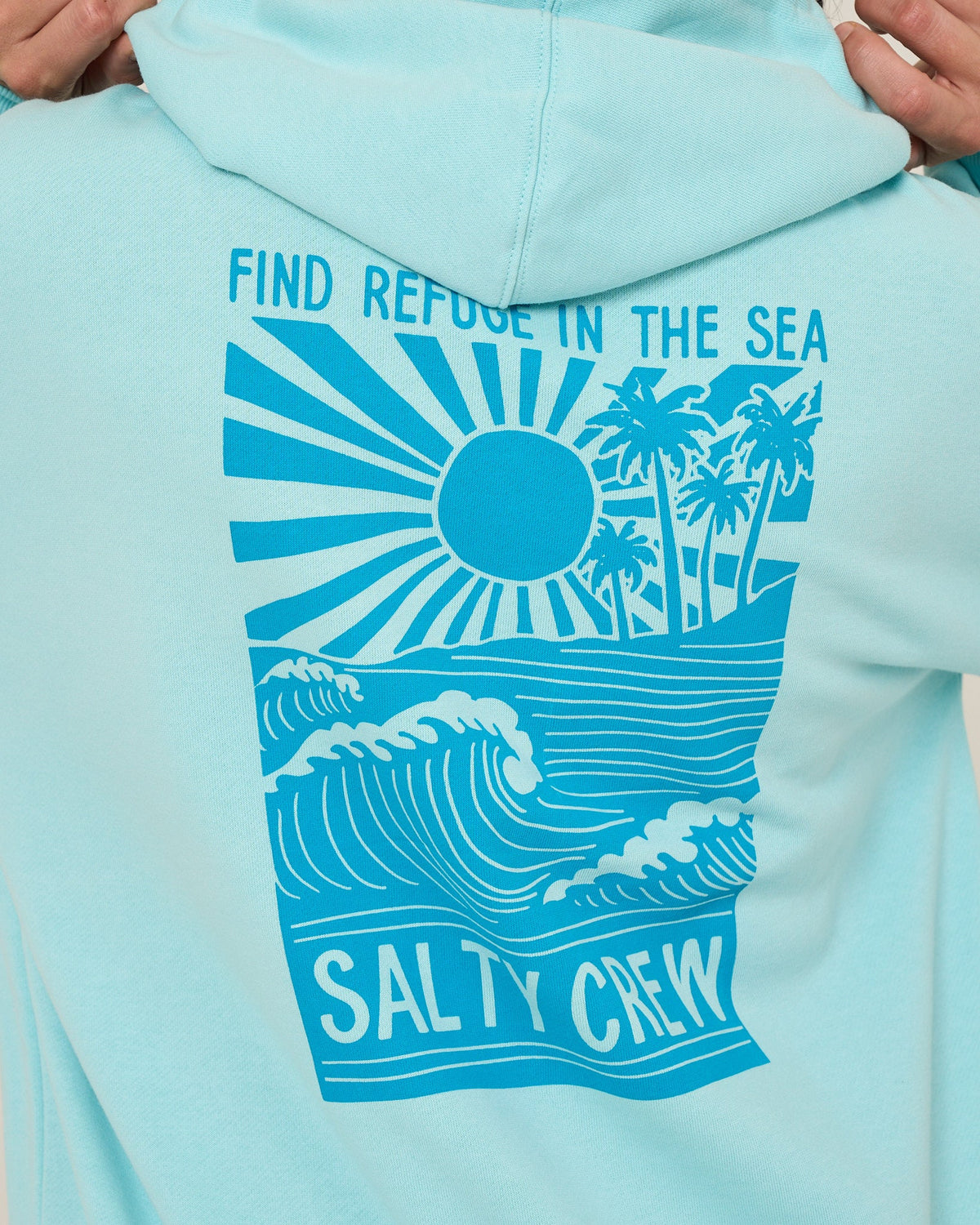 RISE AND SMILE HOODIE - Aquamarine | Salty Crew Premium