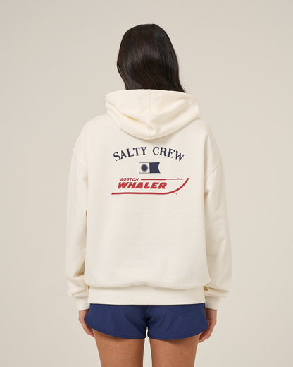 WHALER HOODIE - OFF WHITE | Salty Crew Premium