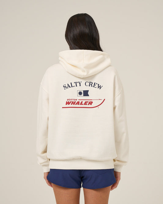 WHALER HOODIE - OFF WHITE | Salty Crew Premium