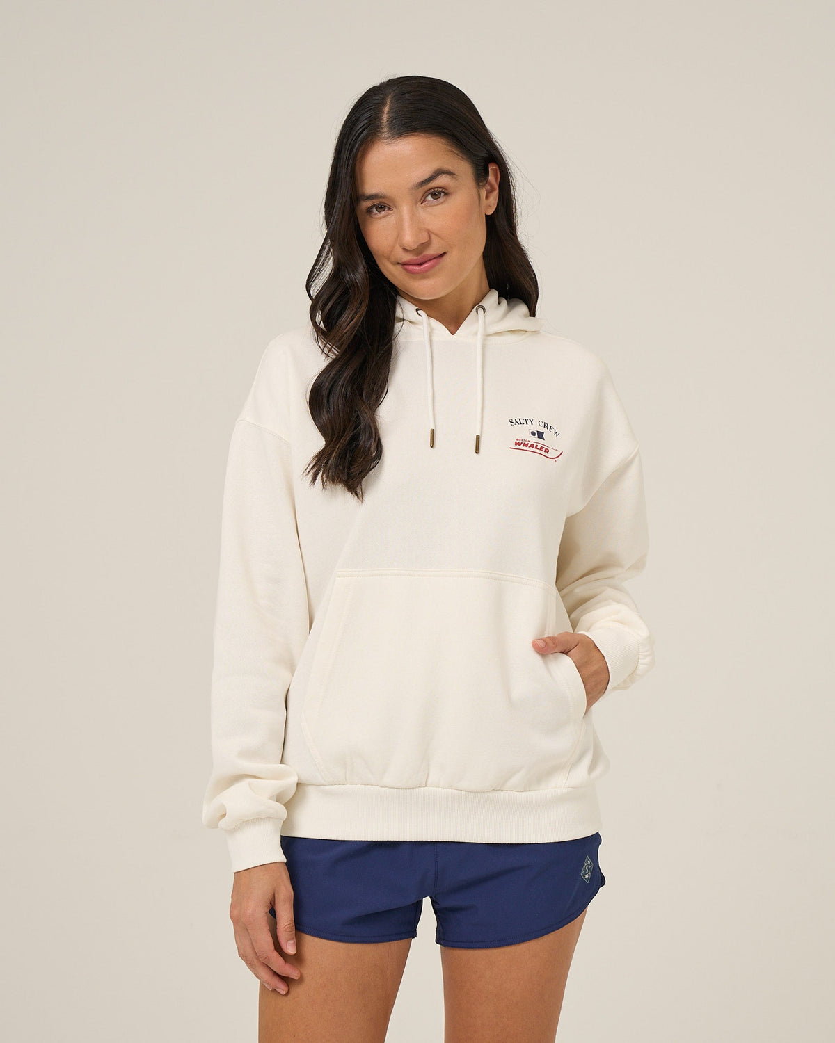 WHALER HOODIE - OFF WHITE | Salty Crew Premium