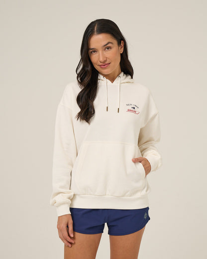 WHALER HOODIE - OFF WHITE | Salty Crew Premium