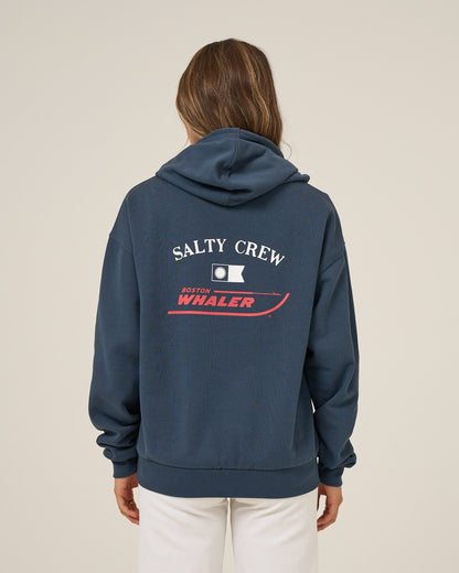 WHALER HOODIE - Midnight Navy | Salty Crew Premium
