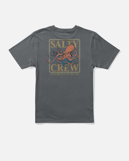 INK SLINGER BOYS SS TEE - Charcoal | Salty Crew Premium