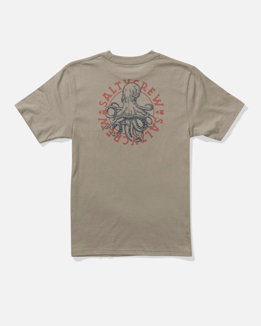 TENTACLES BOYS SS TEE - Twig | Salty Crew Premium