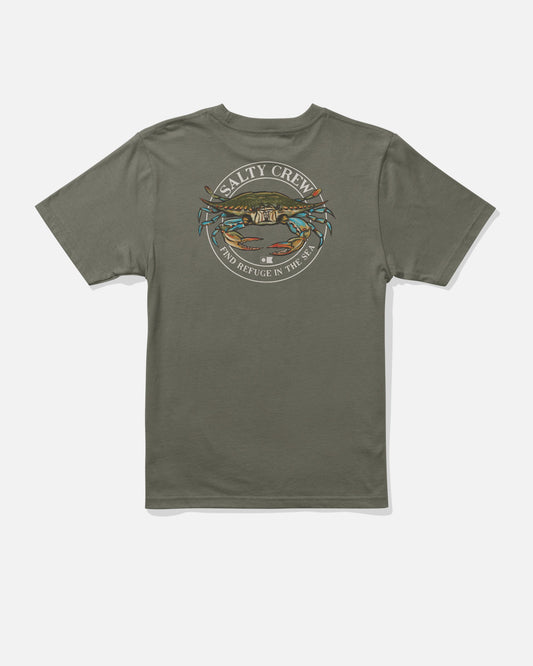 JIMMY BOYS SS TEE - Dusty Olive | Salty Crew Premium