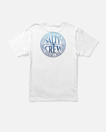 GLOBAL BOYS SS TEE - White | Salty Crew Premium