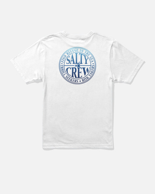 GLOBAL BOYS SS TEE - White | Salty Crew Premium