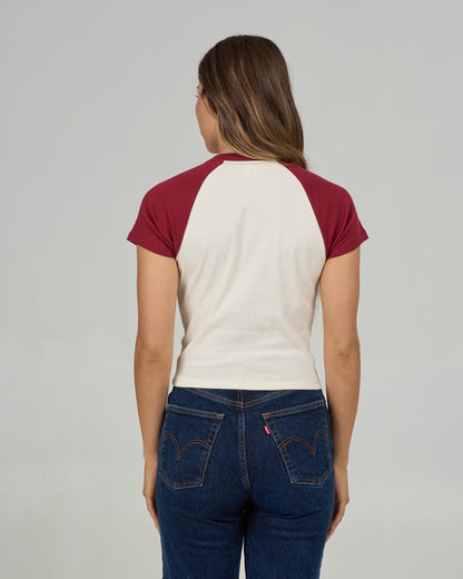 SAILOR DELIGHT RAGLAN TEE - Plum | Salty Crew Premium