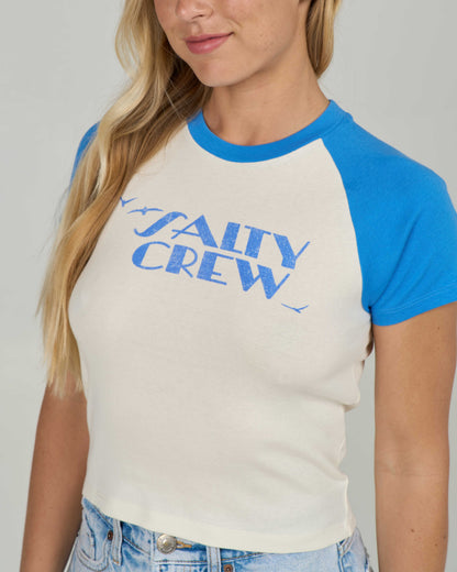 SAILOR DELIGHT RAGLAN TEE - Bold Blue | Salty Crew Premium