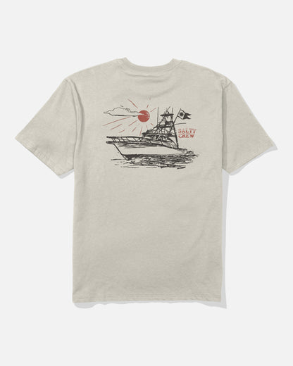 ON BOARD CLASSIC SS TEE - Bone | Salty Crew Premium