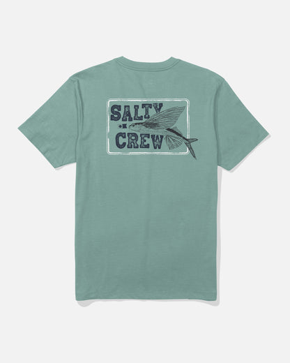 FLYER SS TEE - Mackerel | Salty Crew Premium