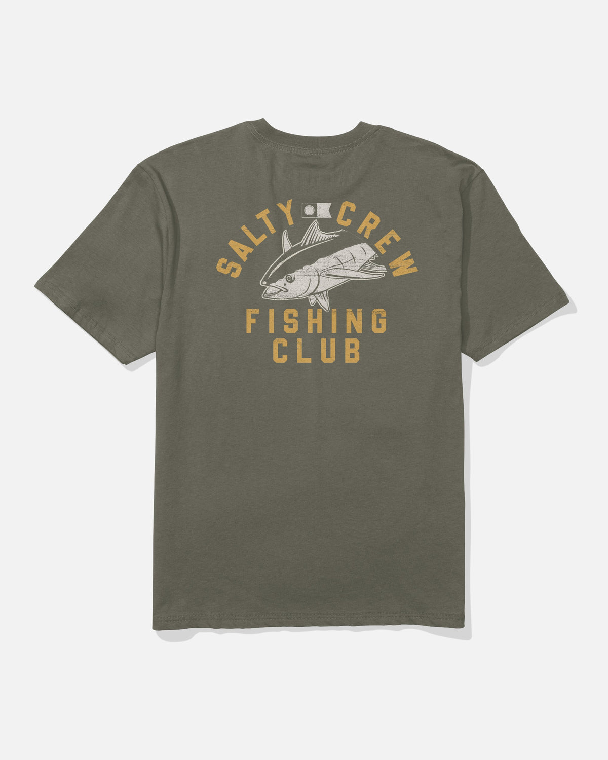 FISH CLUB CLASSIC SS TEE - Dusty Olive | Salty Crew Premium