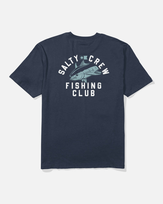 FISH CLUB CLASSIC SS TEE - Navy | Salty Crew Premium