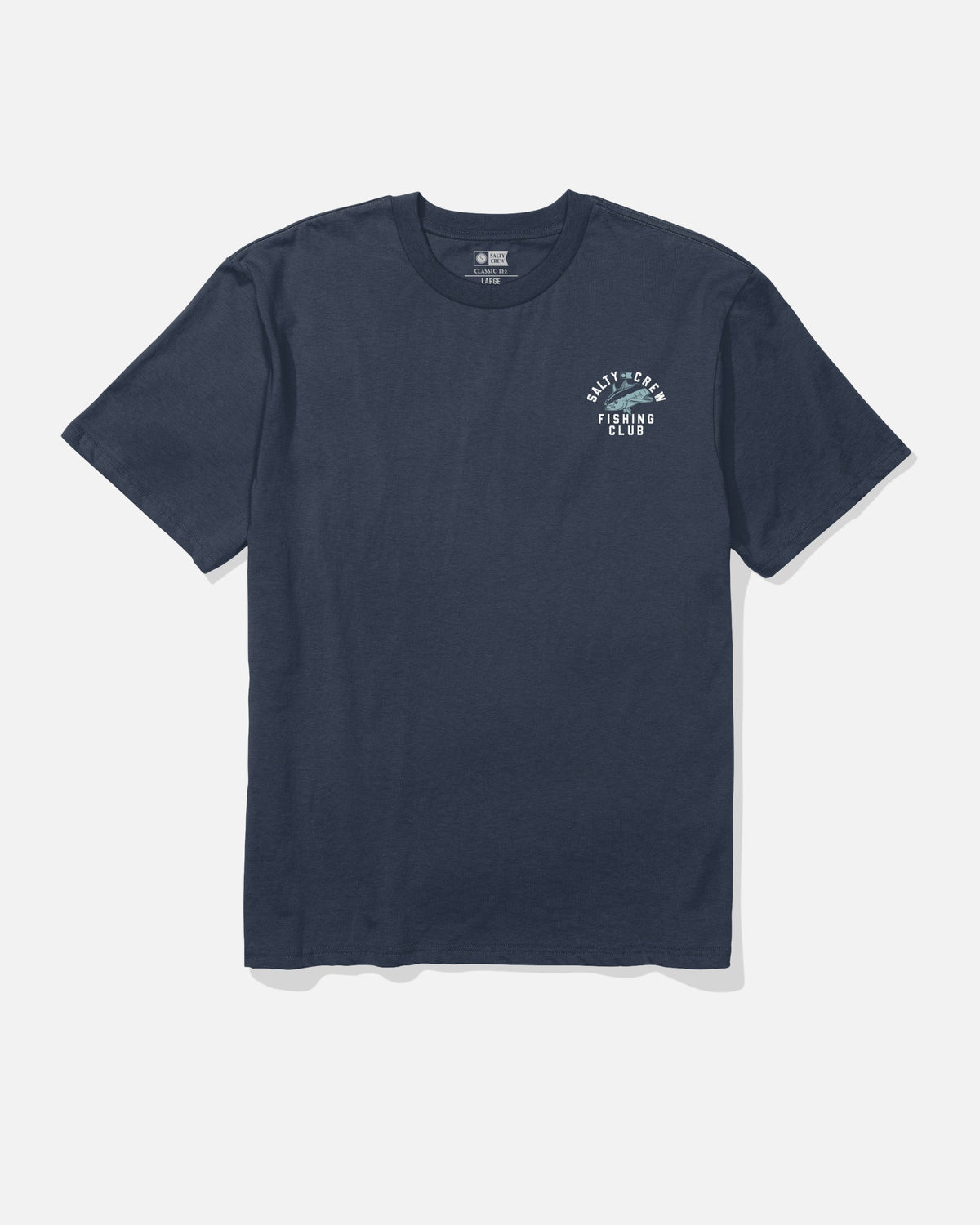 FISH CLUB CLASSIC SS TEE - Navy | Salty Crew Premium