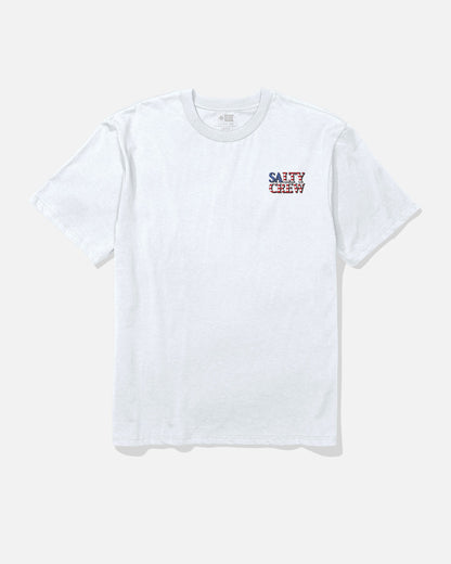 AMERICA OPTIC SS TEE - White | Salty Crew Premium