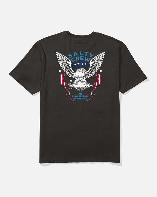AMERICA TALON SS TEE - BLACK | Salty Crew Premium