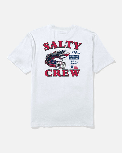 AMERICA LURE SS TEE - White | Salty Crew Premium