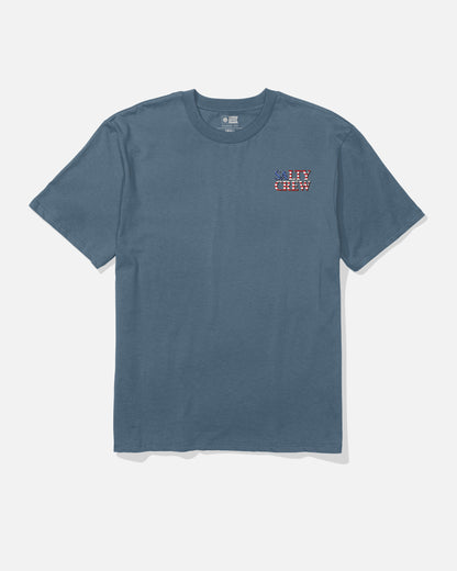 AMERICA OPTIC SS TEE - Slate | Salty Crew Premium