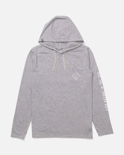 TIPPET POCKET UV HOODIE - Quarry | Salty Crew Premium