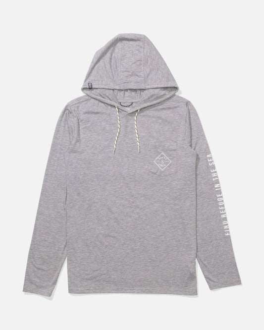 TIPPET POCKET UV HOODIE - Quarry | Salty Crew Premium