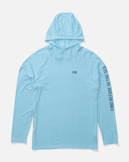 MARINER LITE UV HOOD - Air Blue | Salty Crew Premium