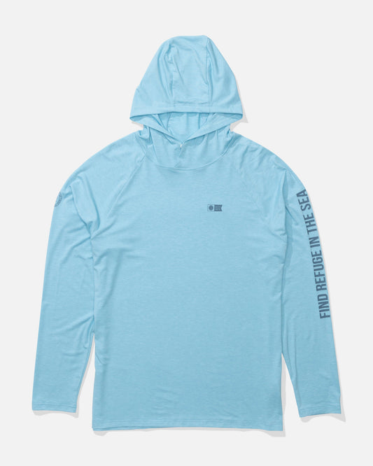 MARINER LITE UV HOOD - Air Blue | Salty Crew Premium