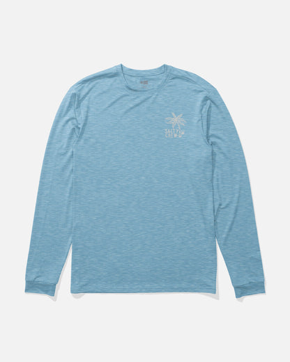 DAY OFF LS SUNSHIRT - Blue Heather | Salty Crew Premium