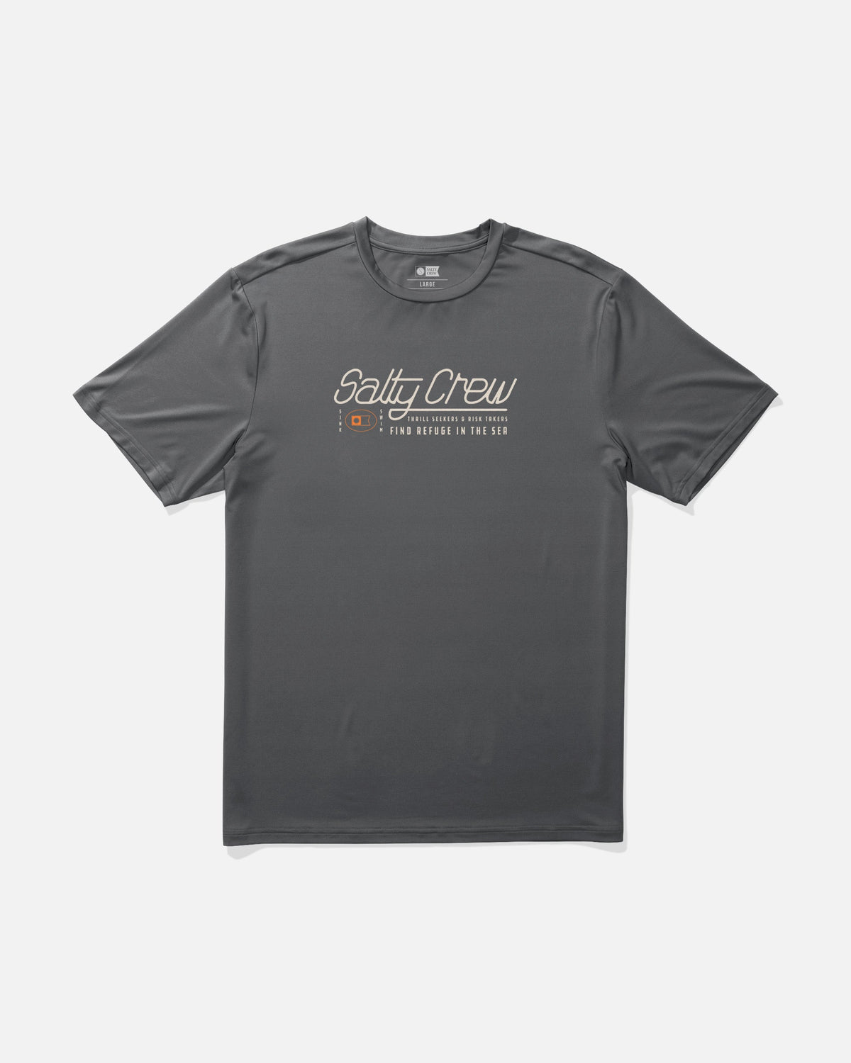 FLUID SS SUNSHIRT - Charcoal | Salty Crew Premium
