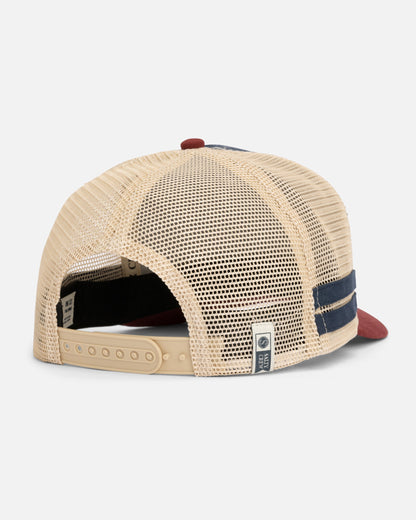 BILL CLUB TRUCKER - Navy Burgundy | Salty Crew Premium