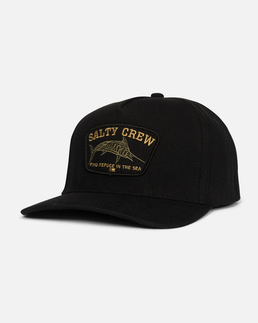 BILLFISHER STRAPBACK - BLACK | Salty Crew Premium